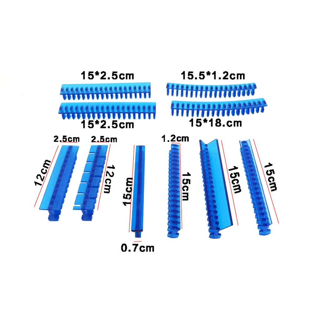 10Pcs Blue Strip Glue Tabs Plastic Dent Pdr Tabs