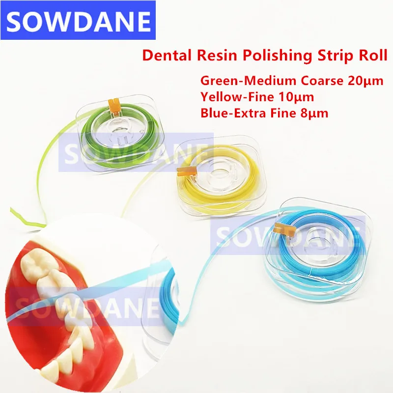 1 roll/ 2 rolls/ 3 rolls Dental Resin Polishing Strip Roll Teeth Polish Grinding Sanding Shaping Strips 6m*4mm Dentist Material