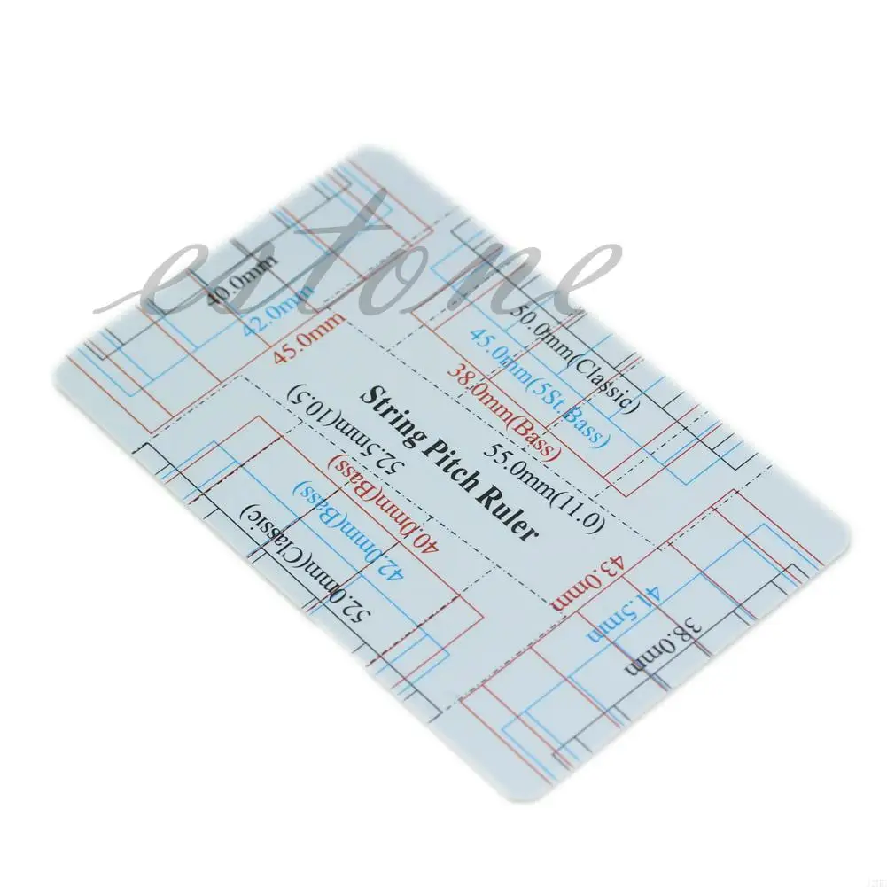 

J2HE New Guitar Bass Ruler String Ruler Action Ruler Card Vernier Caliper