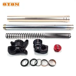 OTOM FASTACE Front Fork 43mm Shock Absorber Repair Part Motorcycle Oil Seal Stopper Ring Back Up Bushing Slider Piston Guide Set