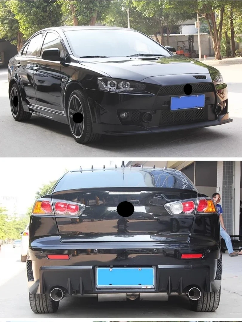 front rear bumper side skirt assembly for Mitsubishi Lancer-ex 2009-16 convert to FQ style surround body kit Car Accessorie