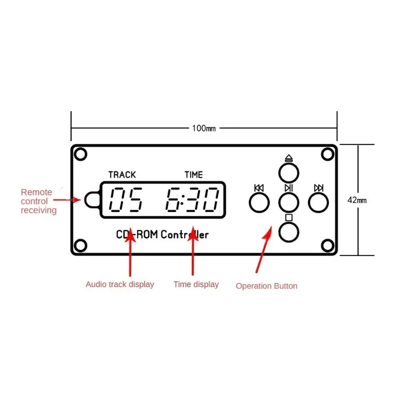 CDROM Changed To Turntable Controller CD Drive Changed To Turntable IDE Controller S/PDIF Coaxial Fiber Output DC5V