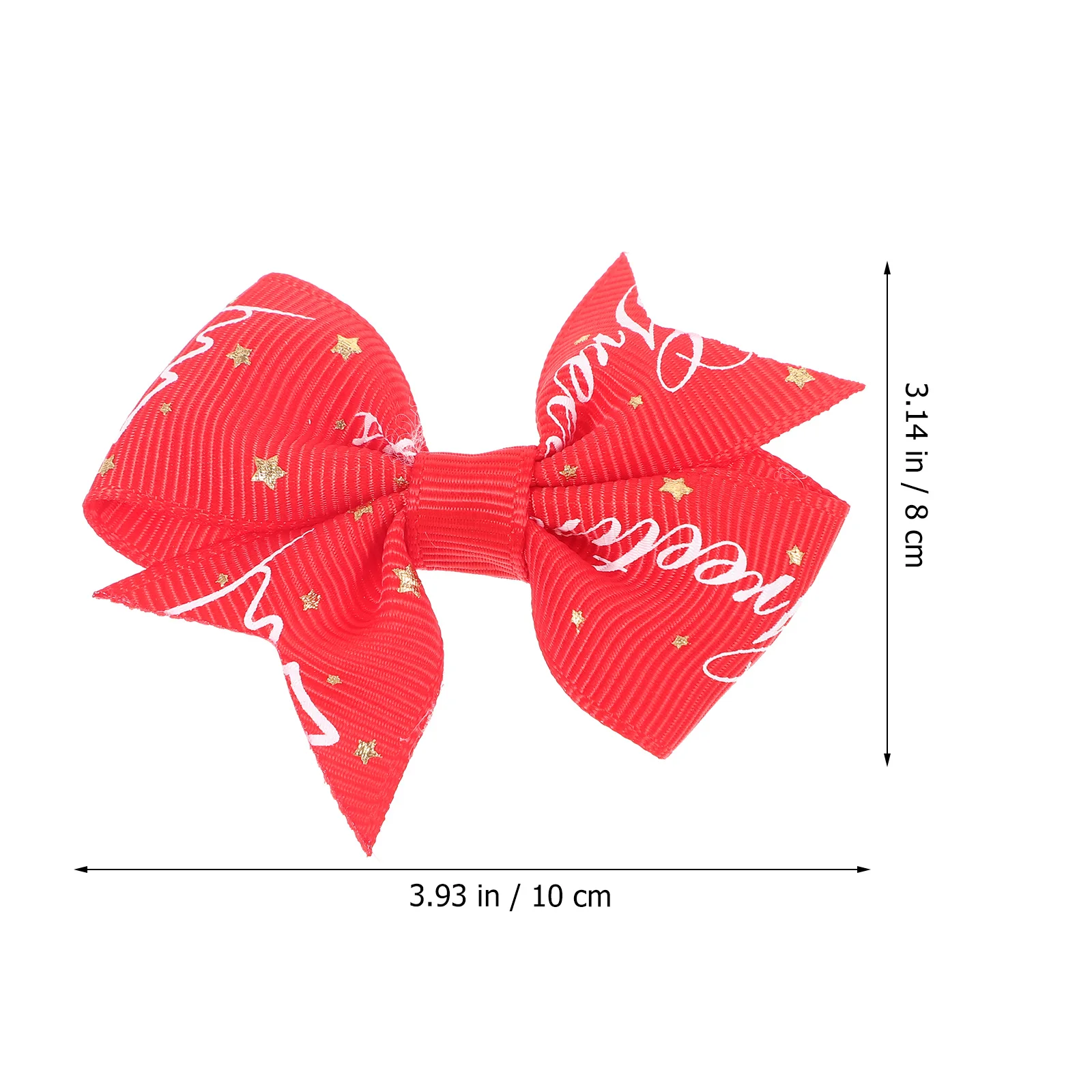 

4 Pcs Christmas Hair Clips Accessories Xmas Party Simple and Versatile Headwear Red Barrette Headdress