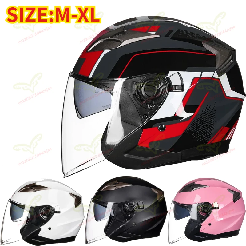 

Новый мотошлем GXT708 с двойным визором для электромотоциклов, велосипедов и скутеров, для мужчин и женщин, летний/осенний, полуоткрытый