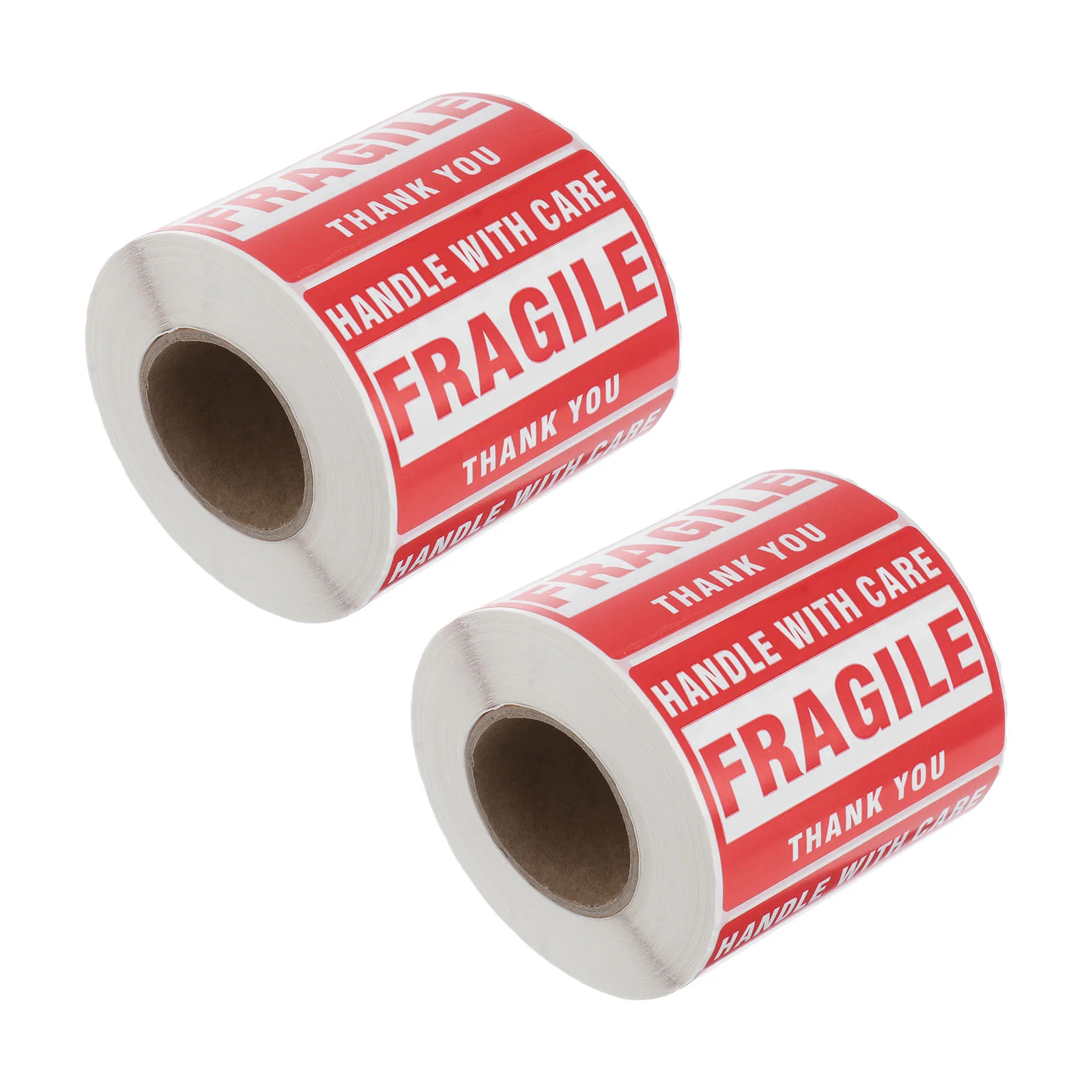 2 Rolls of Barcode Sticker Warning Sign Self Adhesive Warning Caution Conspicuity Sticker(Red) Warning Safety Sticker