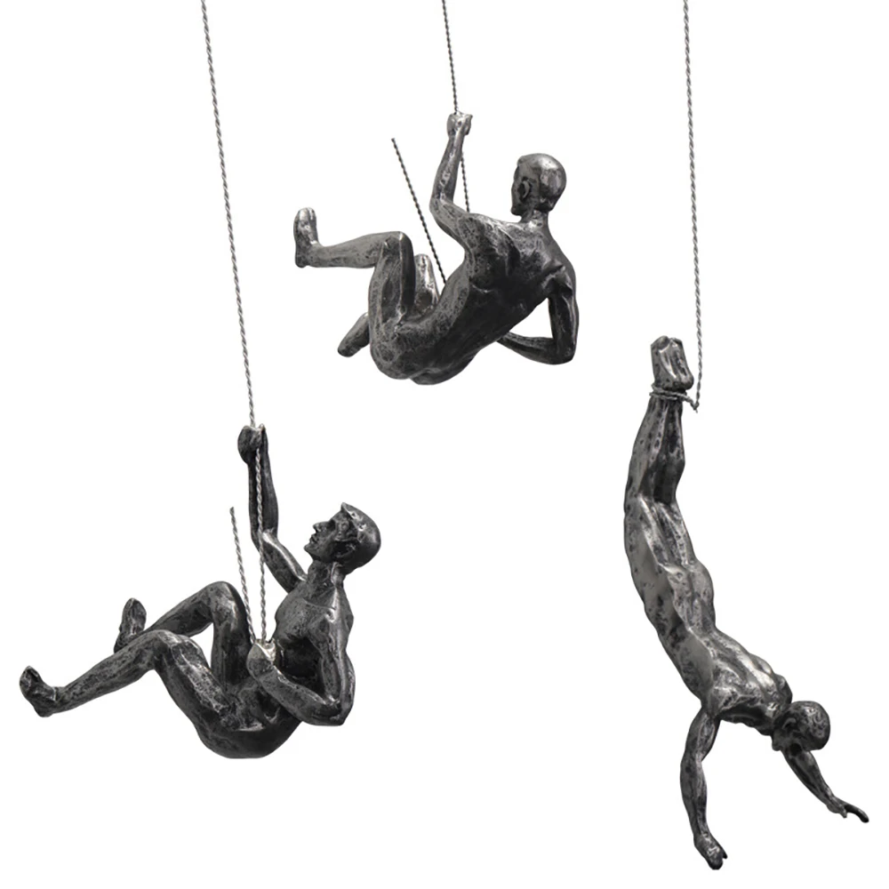 

Creative Rock Climbing Men Sculpture Wall Hanging Decorations Resin Statue Figurine Crafts Home Furnishings Decor Accessories