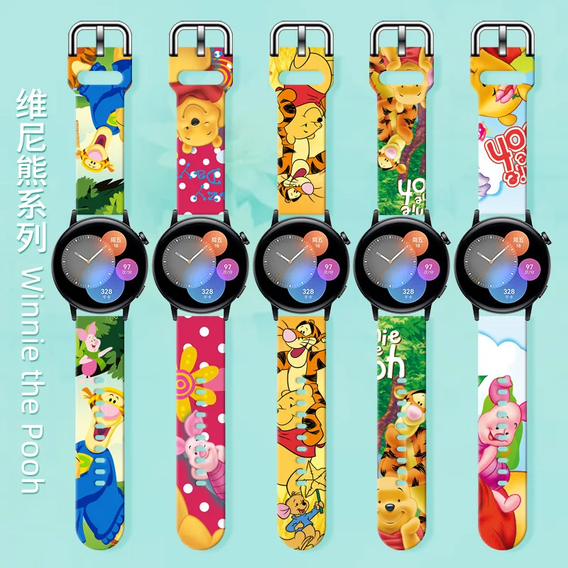 Disney Winnie the Pooh correa para Huawei watch 2Pro GT/GT2 Samsung galaxy watch/active2/gear sport/s3 Sz classic Watchband gifts