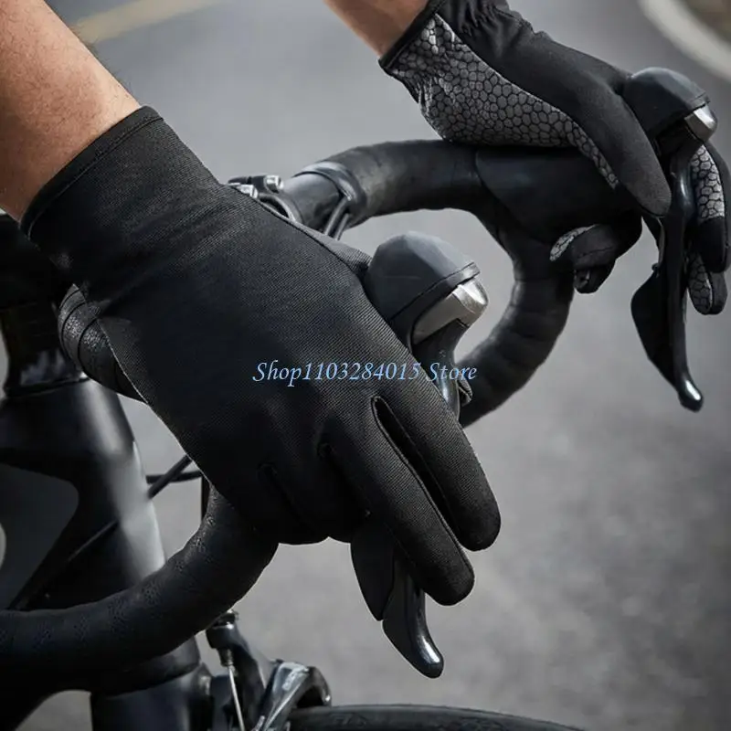 R6FF High Performances Cooling Gloves Nonslip Design Mittens For Trail And Road Use