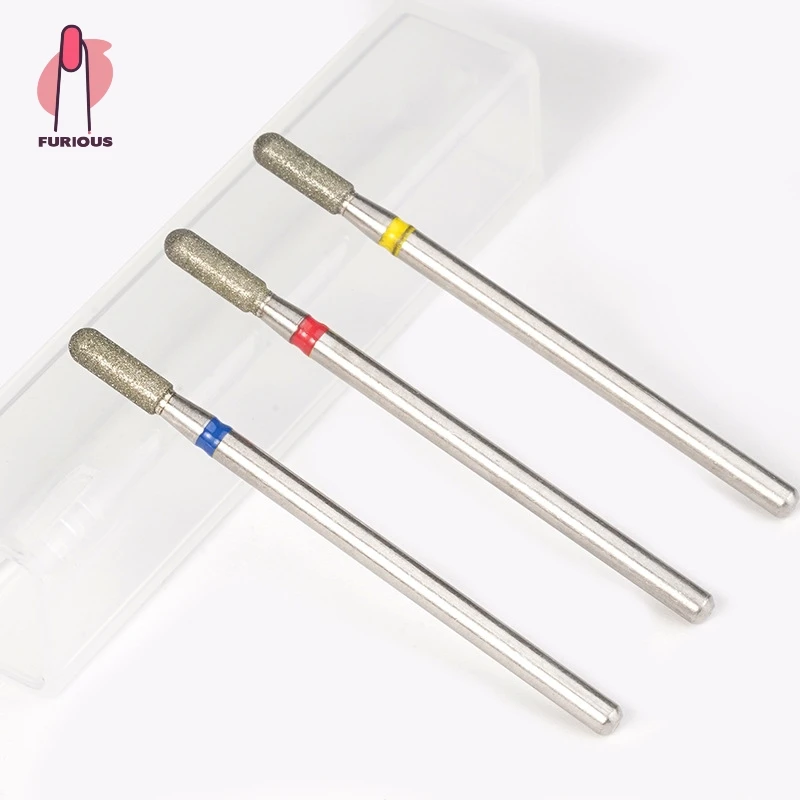 Rounded Top Barrel Diamond Nail Drill Bit Professional Safety Carbide Under Nail Cleaner for Cuticle Dead Skin Nail Prepare