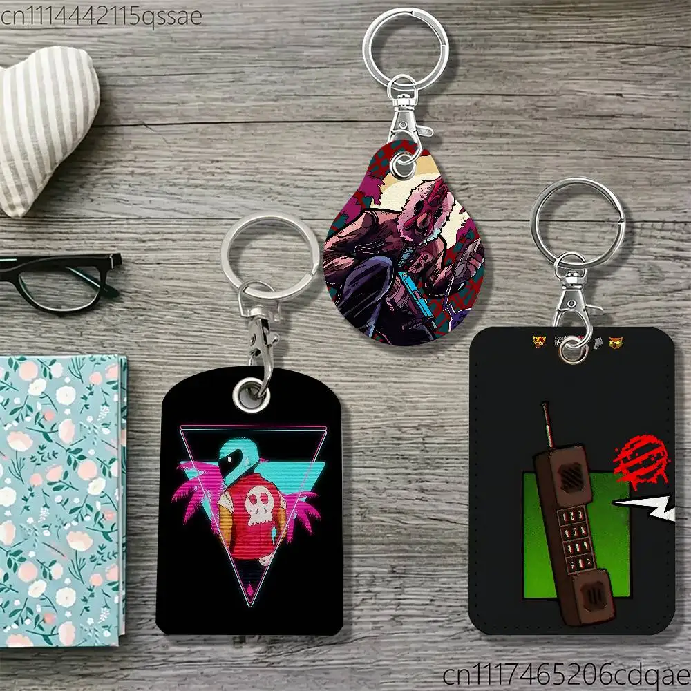 For Hotline Miami Son Jacket Magnetic keychain case For Apple Airtags, also suitable for Pandora Tag dog tracker/locator devices