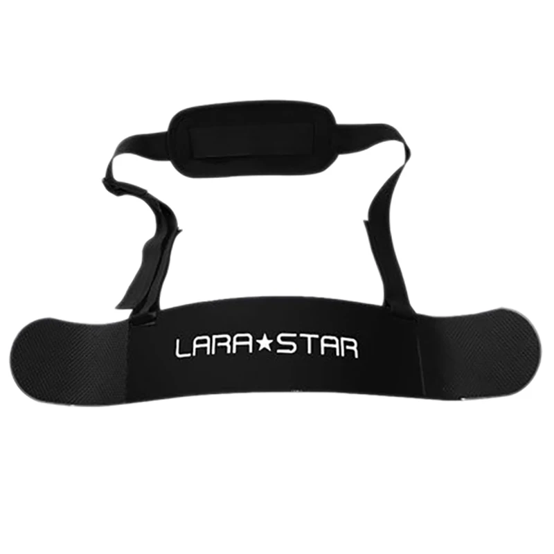 

LARA STAR Weightlifting Arm Blaster Adjustable Bodybuilding Straps Curl Triceps Muscle Training Fitness Gym Equipment Black