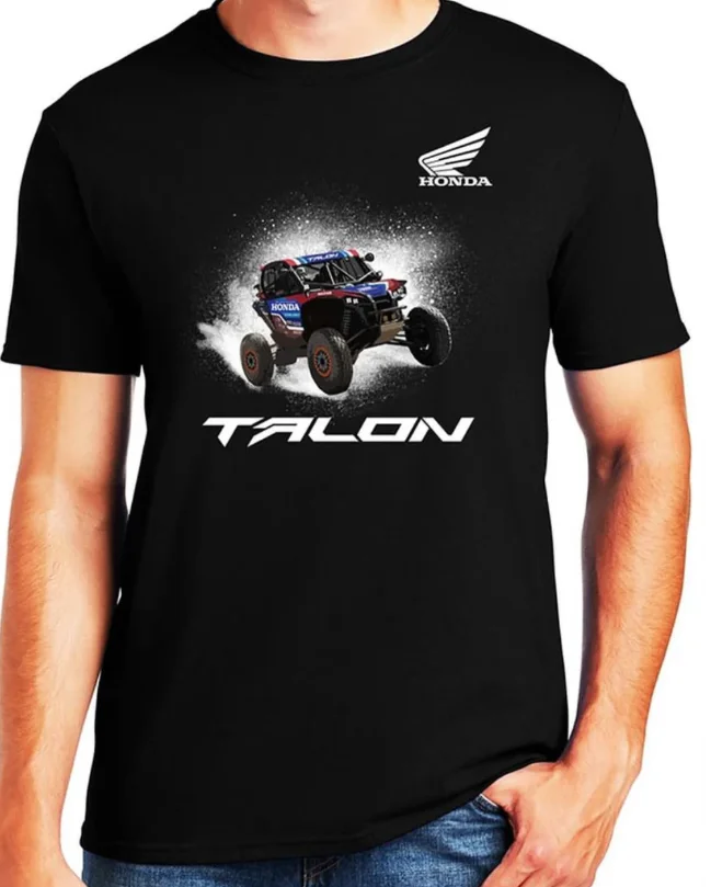 

Мужская футболка Honda Summer Racing Graphics Черная повседневная уличная одежда Повседневная одежда