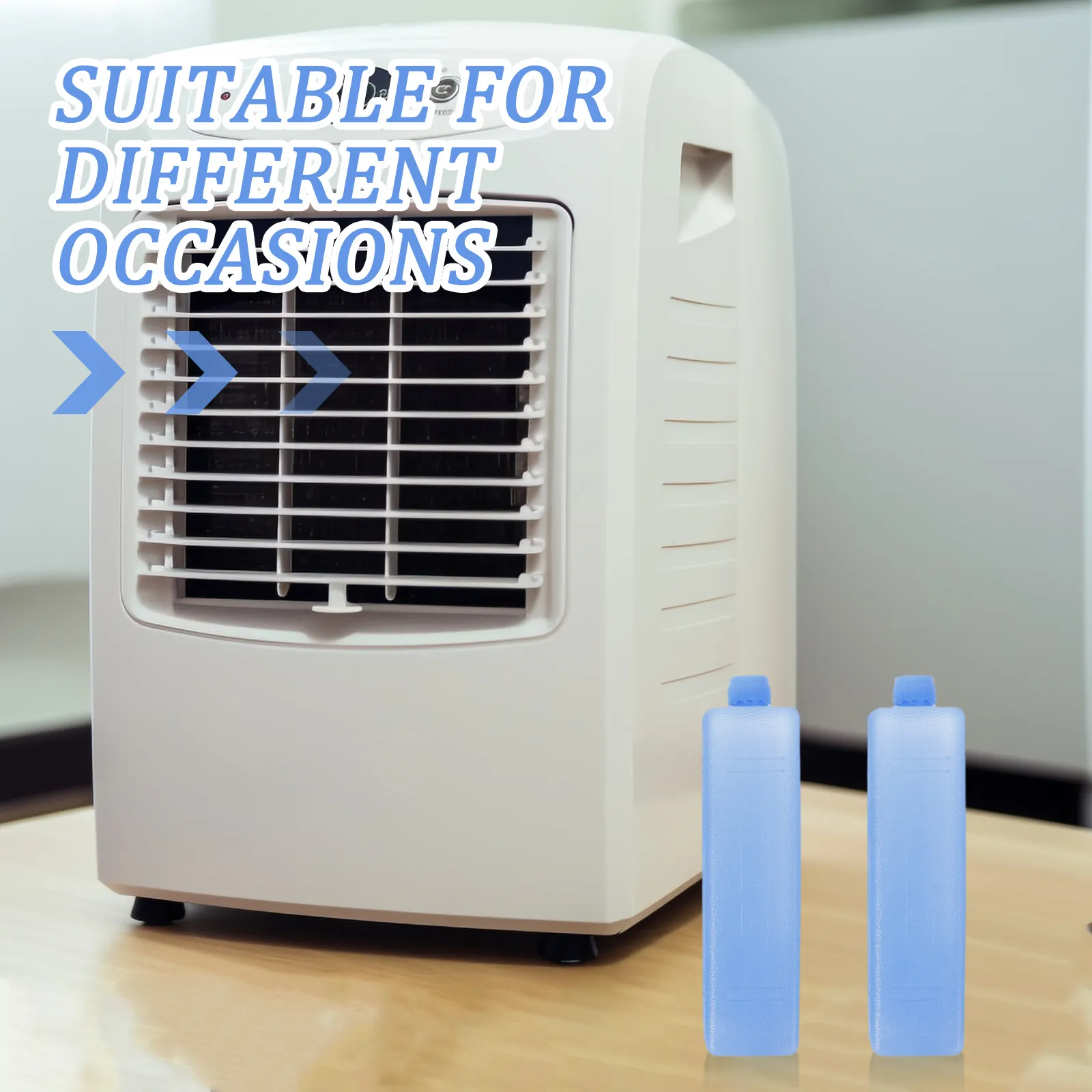 

Ice Pack Serve Ice Crystal Box Reusable Air-conditioning Fan Coolers Food Fresh in Lunch Box Sports ice application camping tool