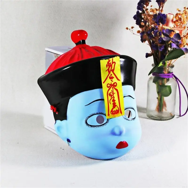 Dxae chinesische alte Leiche Maske mit Charme Halloween Kostümmaske schöne kleine steife Maske lustige Partymaske für Kinder