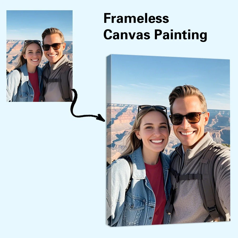 1pc Frameless Personalize Custom Photo couple Wall Art Canvas Poster Print Nordic Style Video Game Wall Pictures Print For Gamer