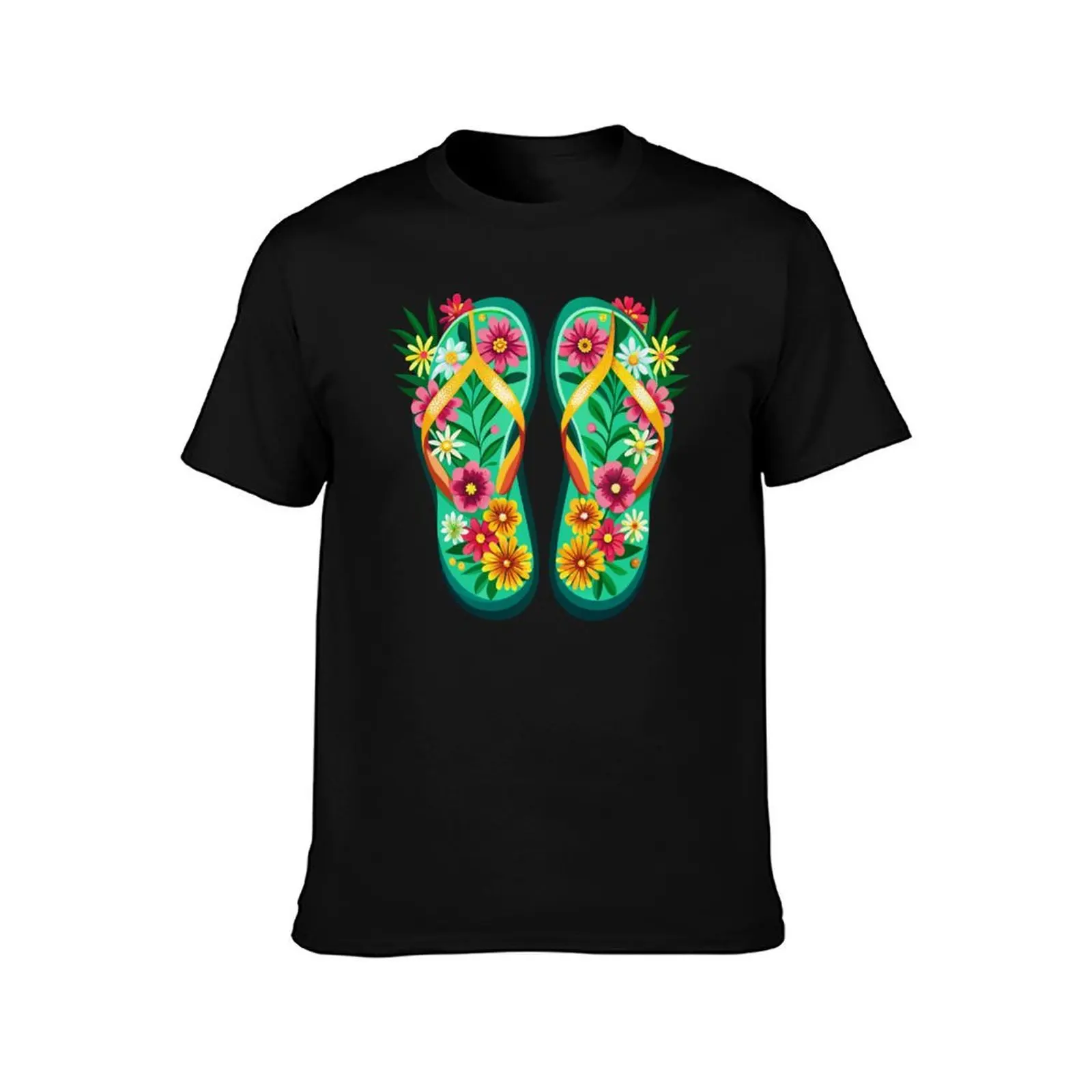 flip-flop flower T-Shirt t shirts designer T-Shirt
