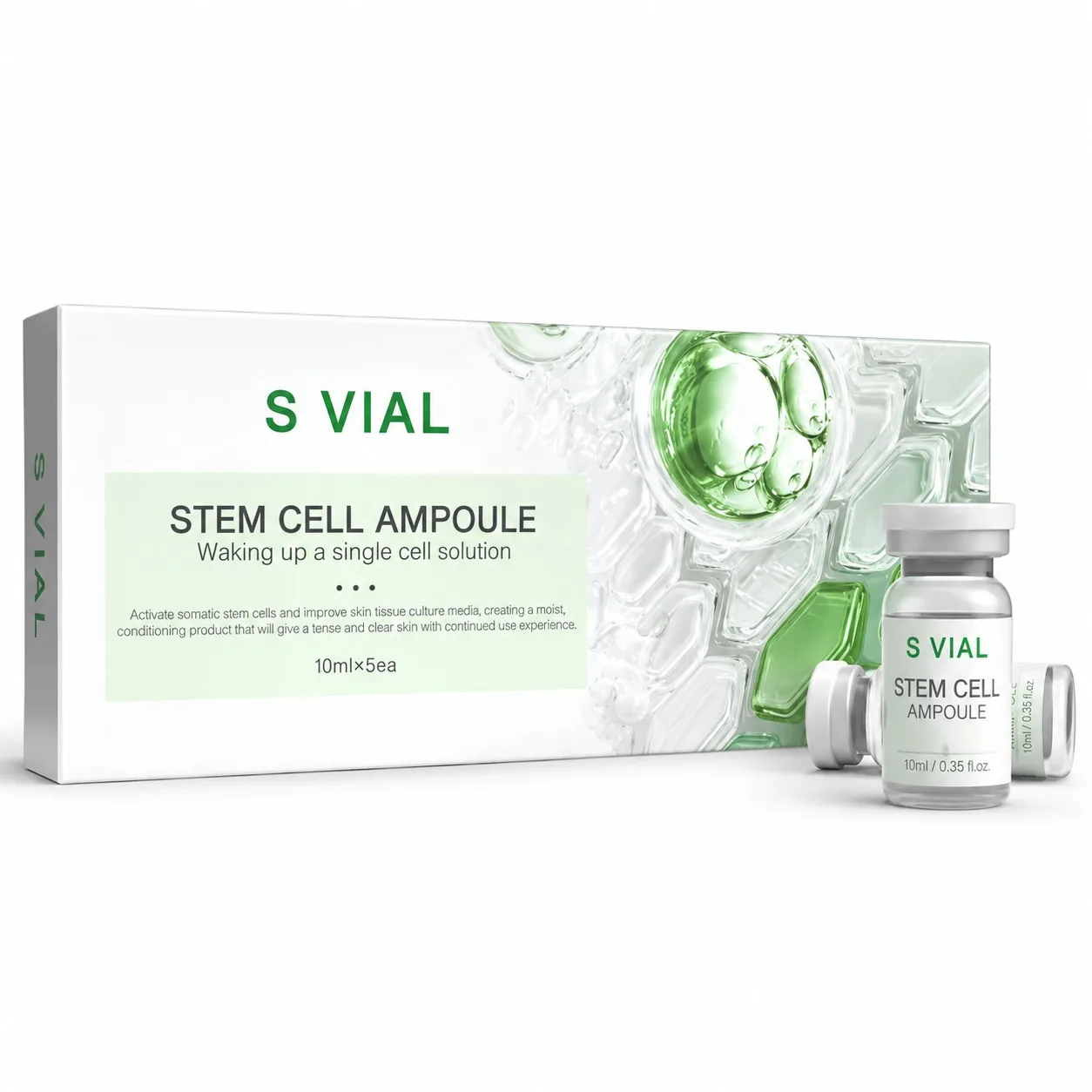 Korean Collagen Herbal Extracts Beginner Starter Kit 10ml*5 Vials, Niacinamide Whitening Deep Hydration Face Serum