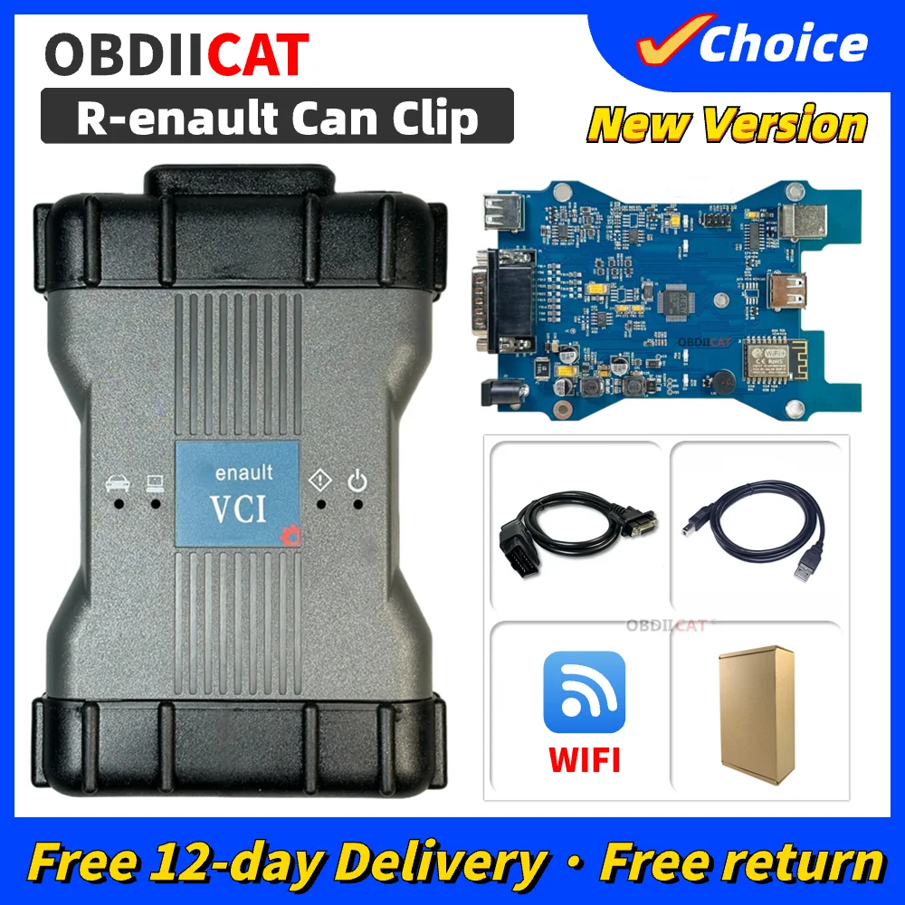 

Best VCI V230 Can Clip OBD2 Diagnostic Tool With Wifi New VCI Replace Can Clip AN2135SC OBDII Code Reader For 2005 To 2022