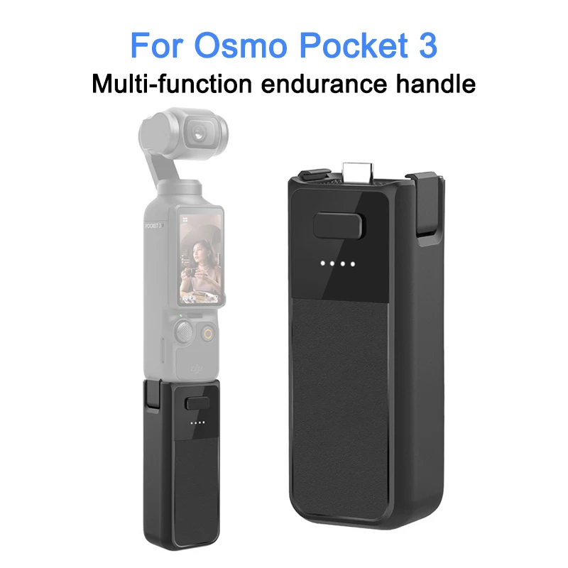 

Portable Battery Handle for DJI Osmo Pocket 3, Handheld Power Bank, Camera Charger for Pocket 3, 1/4 "Threaded Hole