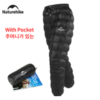 Naturehike 2024 New Winter Trekking Pants Waterproof Ultralight Warm Duck Down Pants Outdoor Hiking Woman Hombre Rain Pants