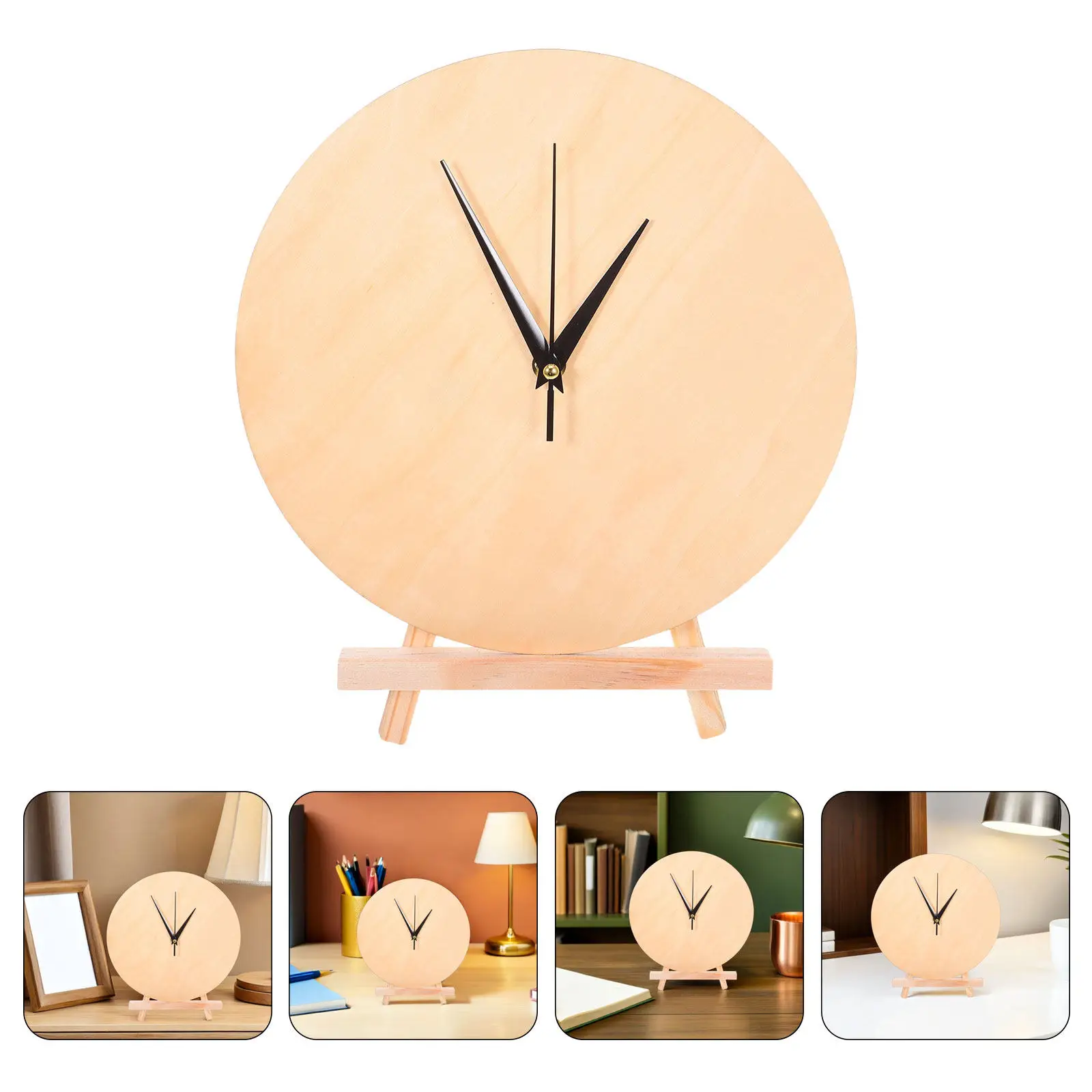 

Набор из 2-х заготовок деревянных круглых циферблатов для настенных часов, для росписи, DIY-поделок, замена циферблатов для детской спальни