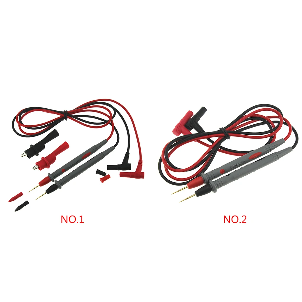 1 Pair Multimeter Wire Pen Digital Multimeter 10A Probe Universal Test Needle Pin Tester Accessory, with Clip