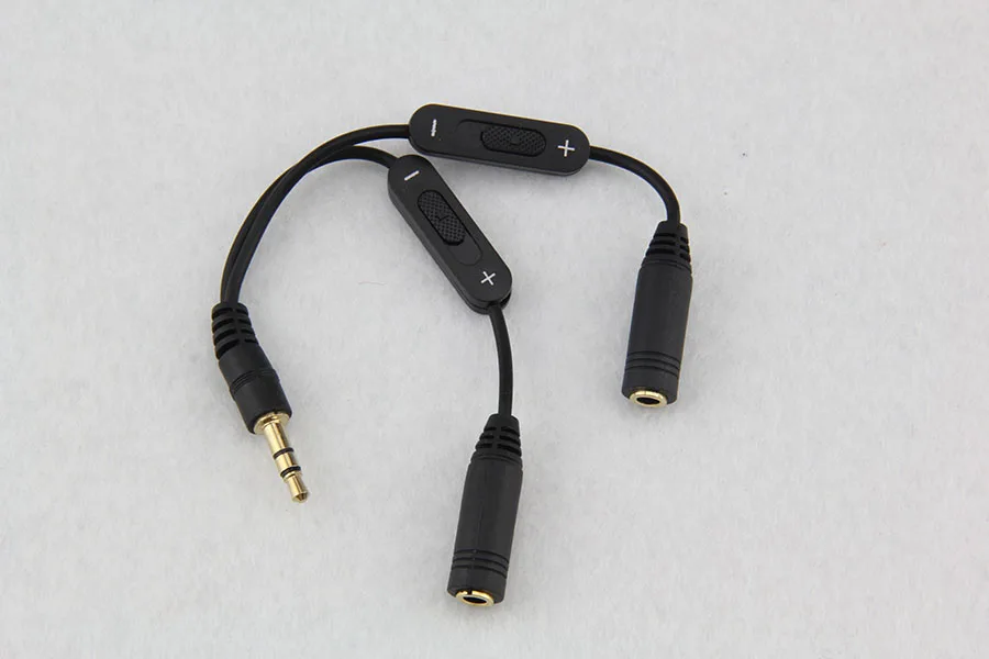 Jack 3.5 Bộ Chia Nam Đến 2 Nữ Jack Âm Thanh Stereo 3.5Mm Cáp Chia Cổng Adapter Âm Lượng Tai Nghe Điện Thoại cáp AUX