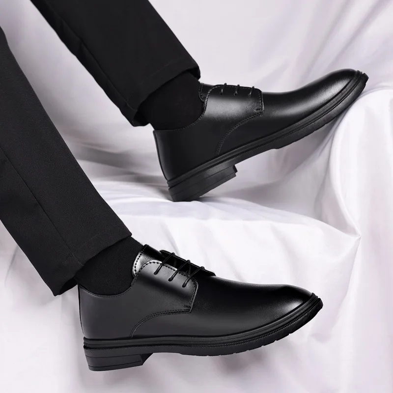 

Мужские деловые повседневные туфли ручной работы: удобные классические туфли на шнуровке для работы, модная мужская обувь для свадьбы