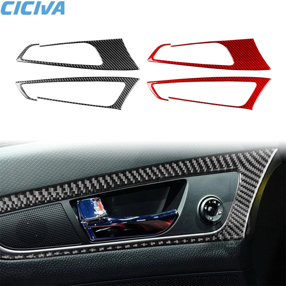 

For Hyundai Veloster 2012 2013 2014 2015 2016 2017 Carbon Fiber Inner Door Handle Panel Car Interior Accessories Stickers