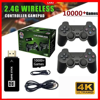 Game Stick Video Game 32G Lite 4K Console Built-in 10000 Games Christmas Gift Retro Game Console Wireless Controller for GBA Boy