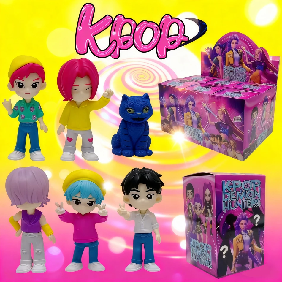 Caja caliente Anime Kpop Devil Hunter desmontaje divertido bolsa ciega pequeña estatua modelo periférico caja de escritorio decoración regalo