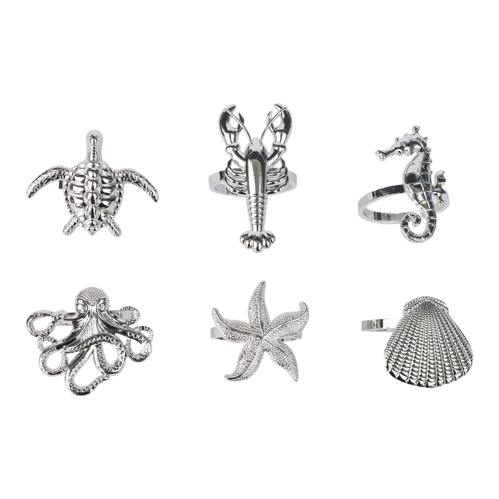Banquet Decoration Marine Decor Metal Ornament Elegant Table Decor Sturdy Metal Construction Charming Table Aesthetic