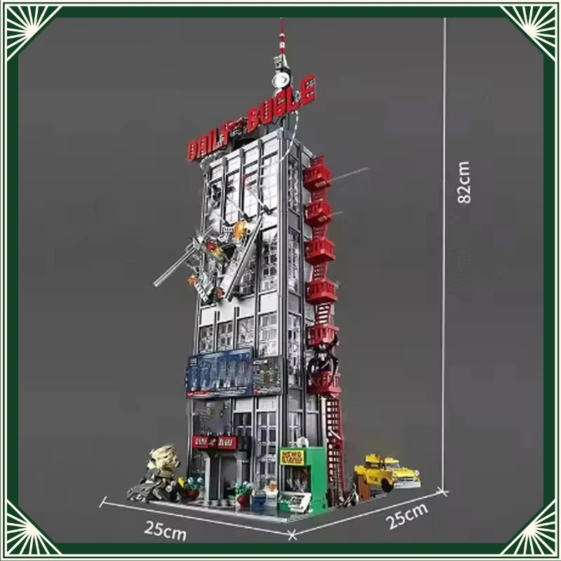 New MOC Daily Bugle Building Model 3772 Pieces, Compatible Building Blocks Kit, Collectible Set, Christmas & Birthday Present