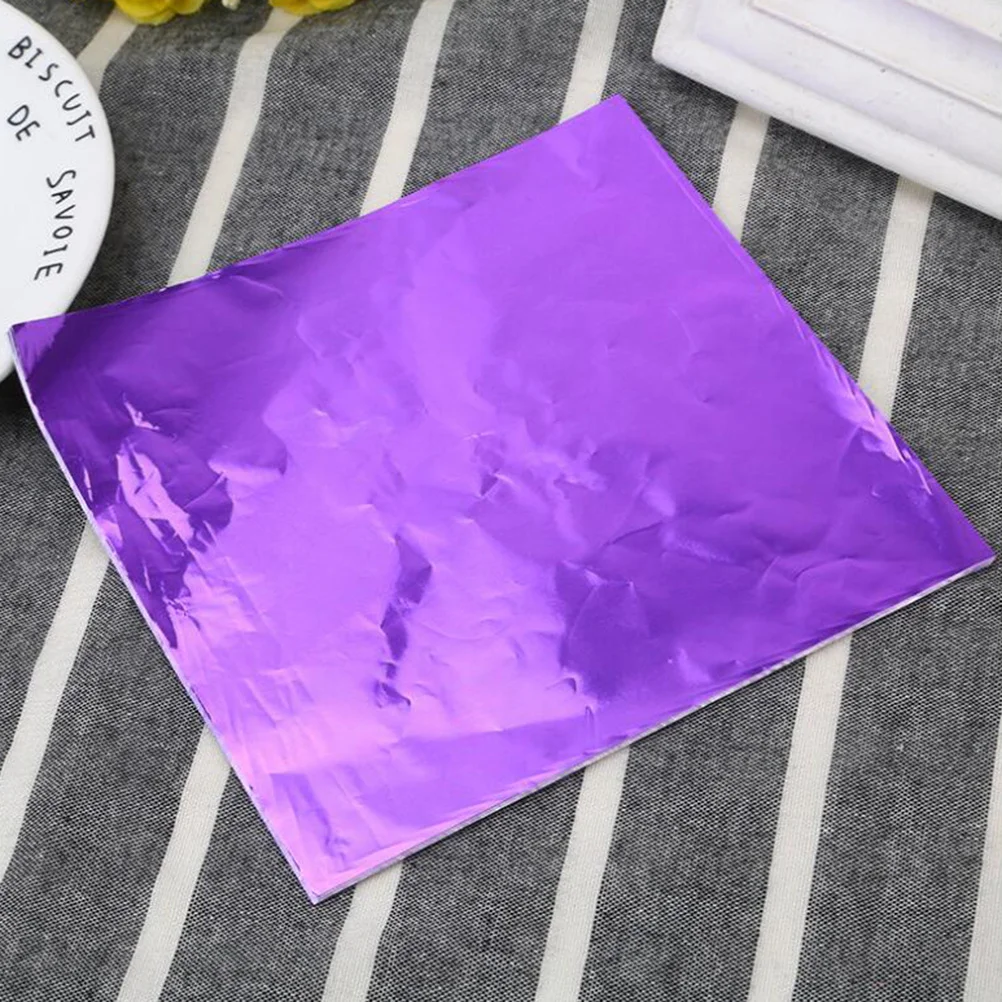 

9Packs Chocolate Food-Grade Aluminium Foil Paper Lightweight Flexible Wrapping Paper Candy Gift Party Decoration