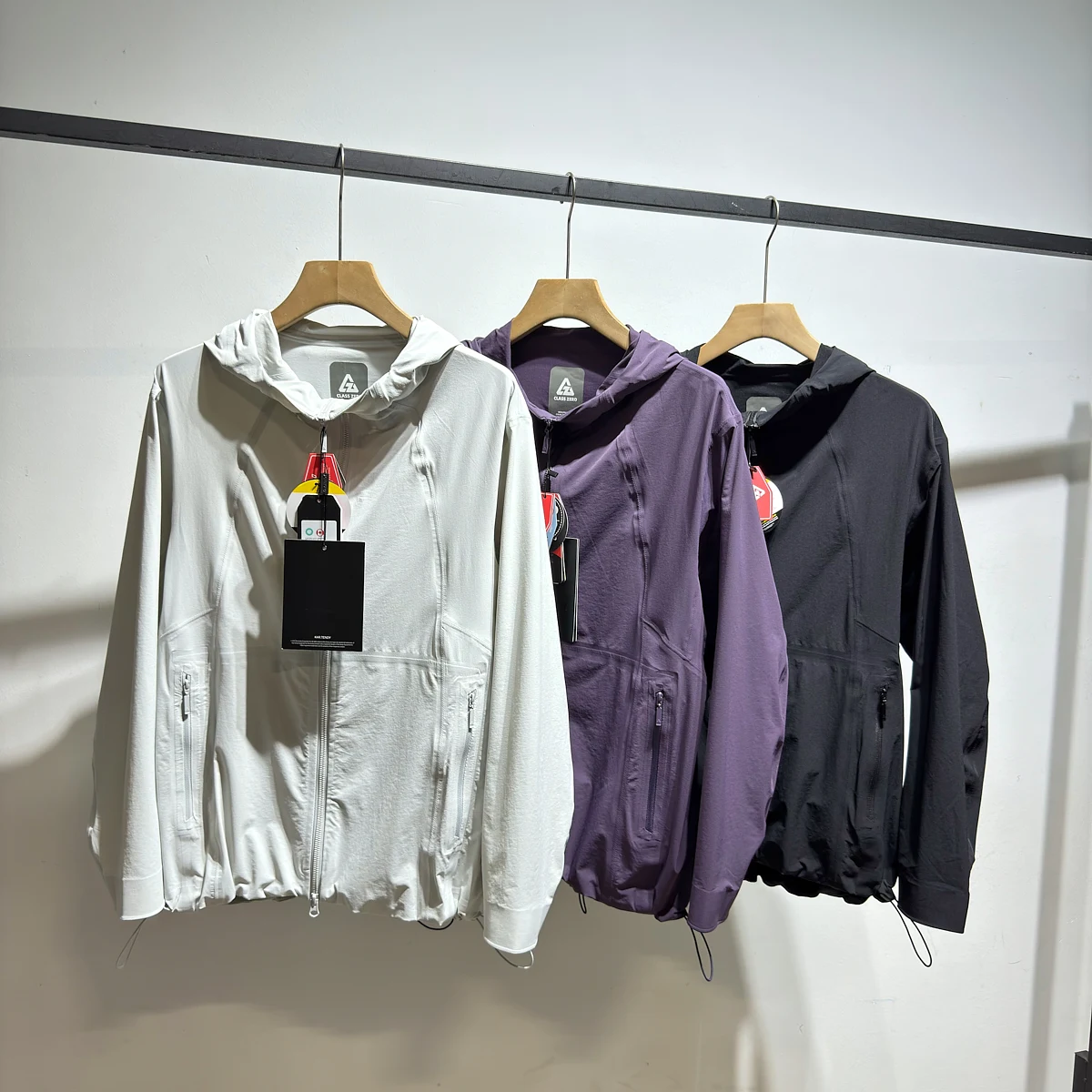 

Outdoor Men's Casual Soft ell Jaet Full Prure Glue Tailoring Windproof Waterproof Nylon Polyester Blend Long Sve Coat