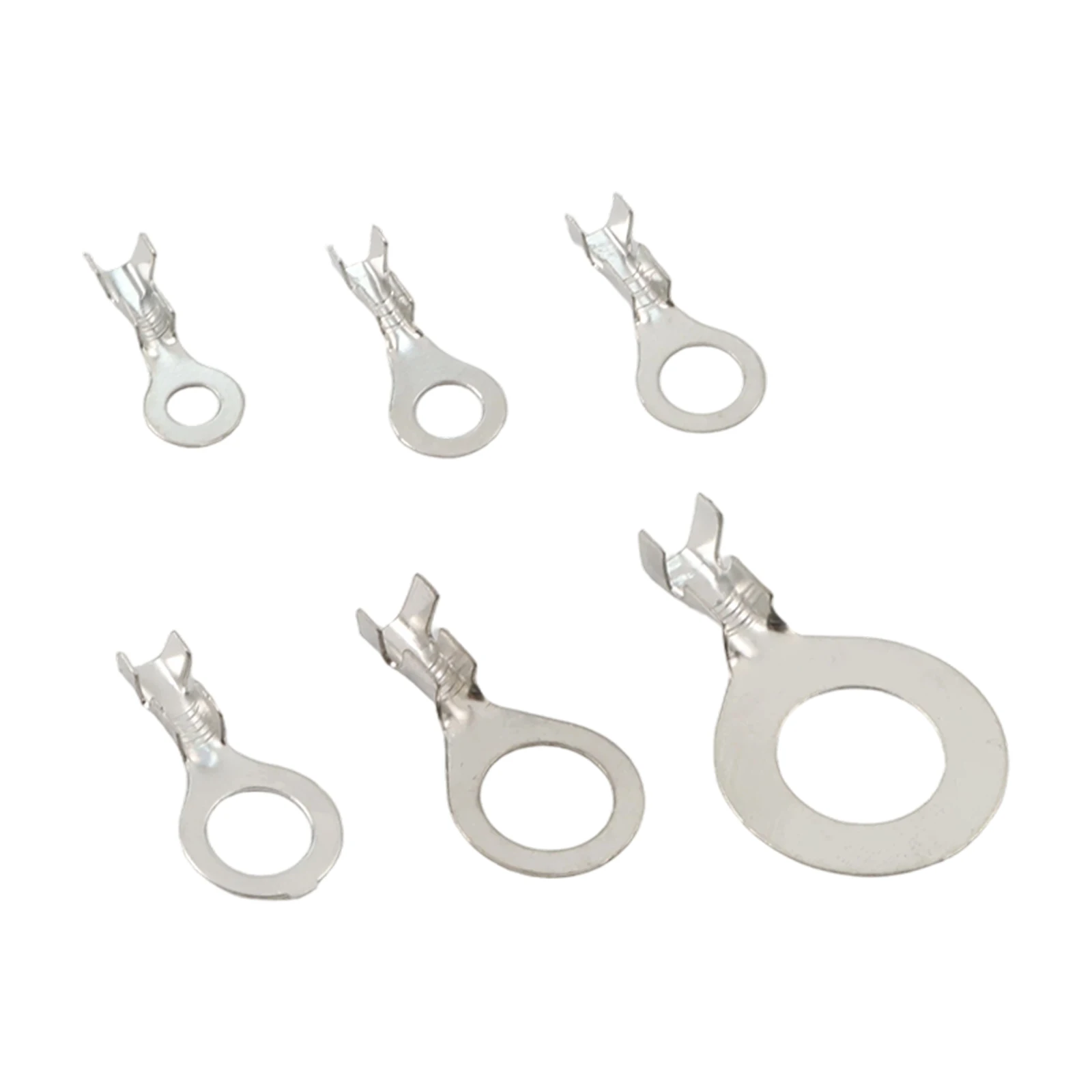 150PCS Brass For Ring Cable Lugs Copper Crimp Terminals Round Wire Connectors For Electrical Industrial Vehicle Wiring Kit
