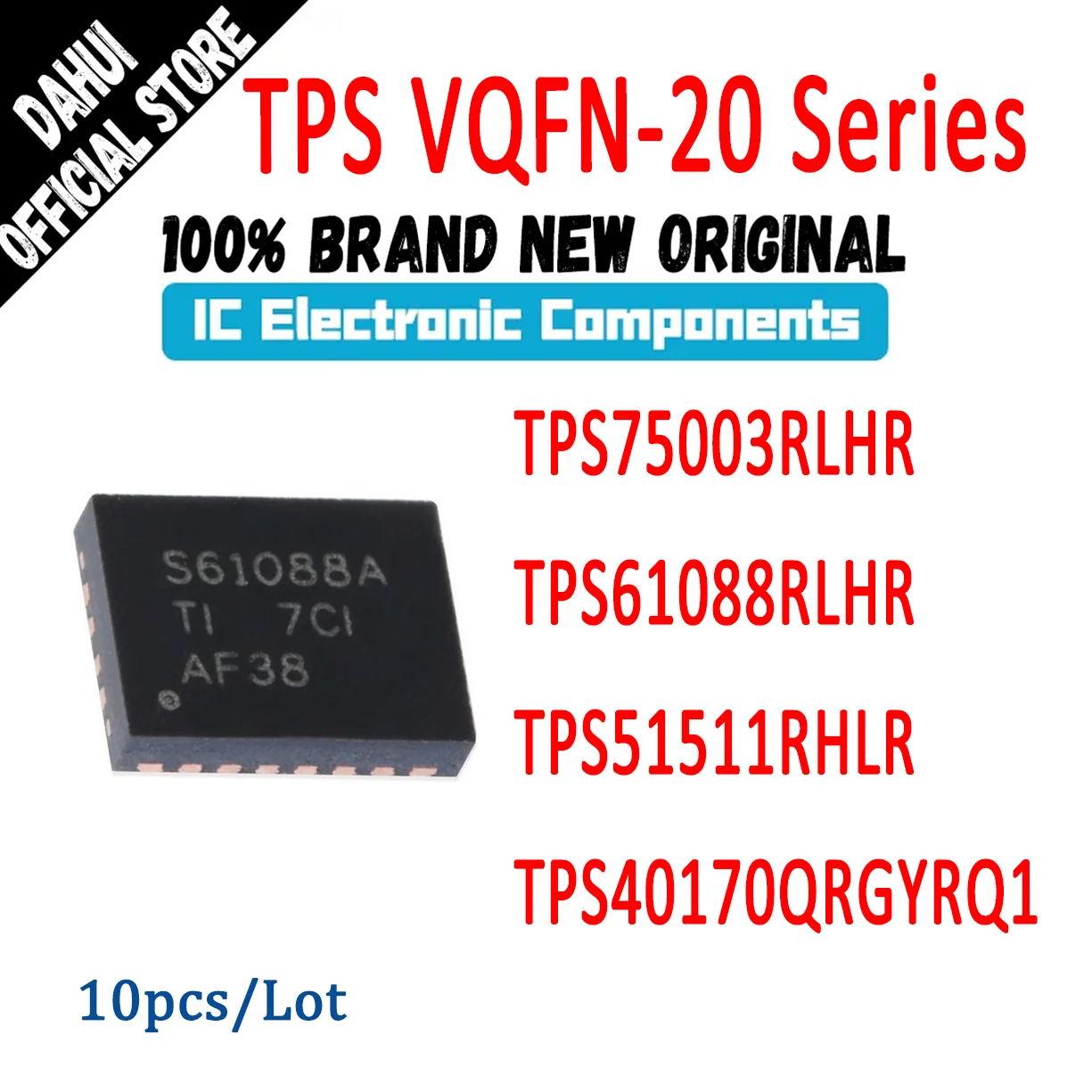 

TPS40170QRGYRQ1 TPS51511RHLR TPS61088RLHR TPS75003RLHR TPS40170 TPS51511 TPS61088 TPS75003 IC Chip In Stock 100% New Originl