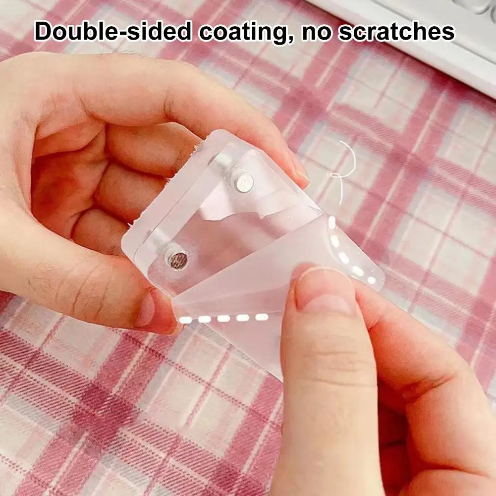 Marco de fotos magnético de alta dureza, soporte de tarjeta de fotos transparente, accesorio de papelería de ladrillo de tarjeta pequeña de larga duración