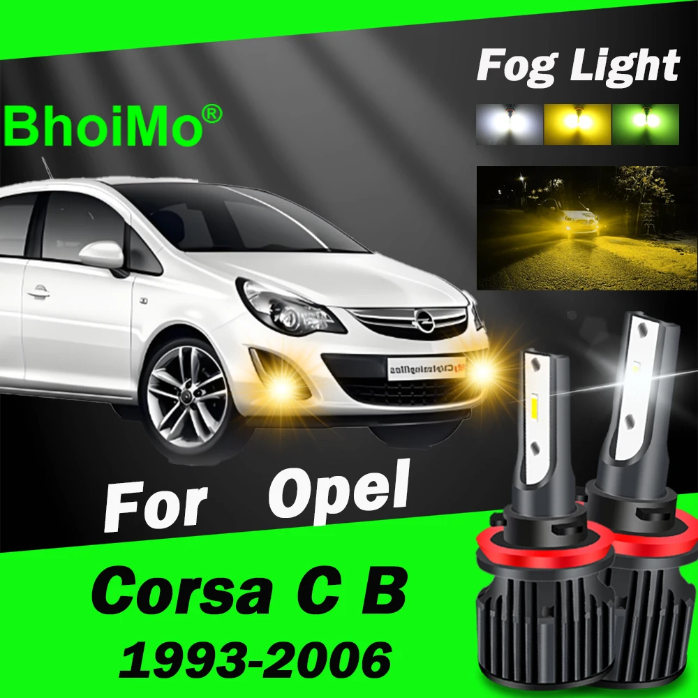 

BhoiMo Front Fog Light Lamp For Opel Corsa C B Led Bulb 1993 2006 1994 1995 1996 1997 1998 1999 2000 2001 2002 2003 2004 2005