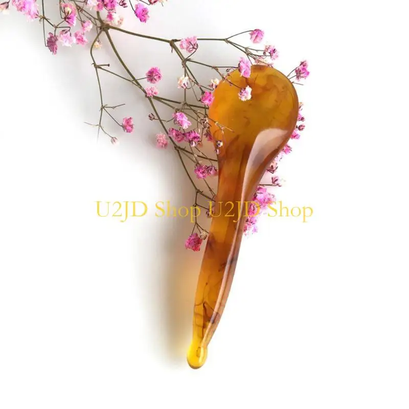 

U2JD 7PCS/SET Natural Laste Amber Scraping для лица на лицевой шею Gua Sha Scraper Massager Therapy Acupoint Acupressure