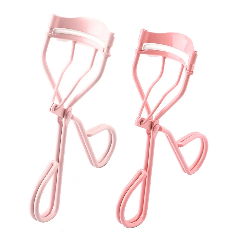 أداة تجعيد الرموش الوردية للمبتدئين مع مشط، أداة توزيع الرموش الصناعية المحمولة وأداة مكياج لتجعيد الرموش بزاوية واسعة #4