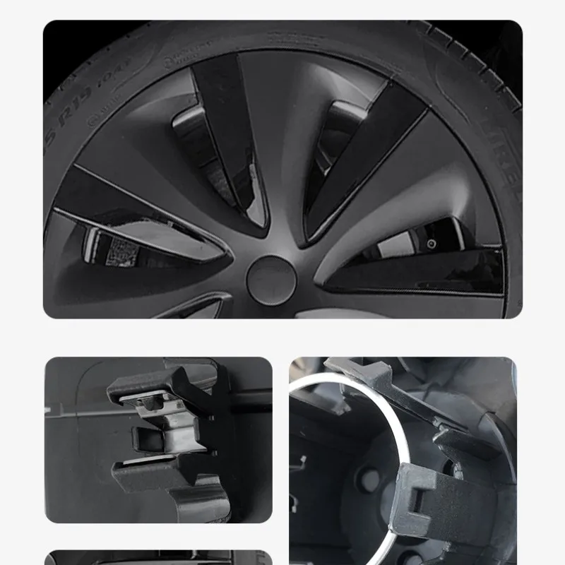 4PCS Hubcap 19Inch Wheel Caps Performance Original Car Replacement Wheel Cover Full Rim Cover For Tesla Model Y 2023 Accessories