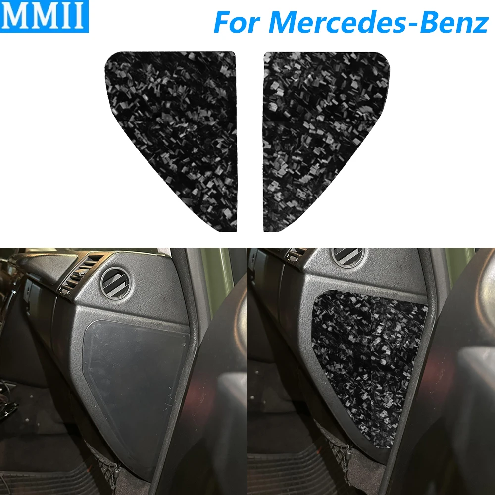 

Для Mercedes-Benz G-Class W463 2004-2012 кованое углеродное волокно, приборная панель, боковая передняя панель, накладка, автомобильные аксессуары, наклейка