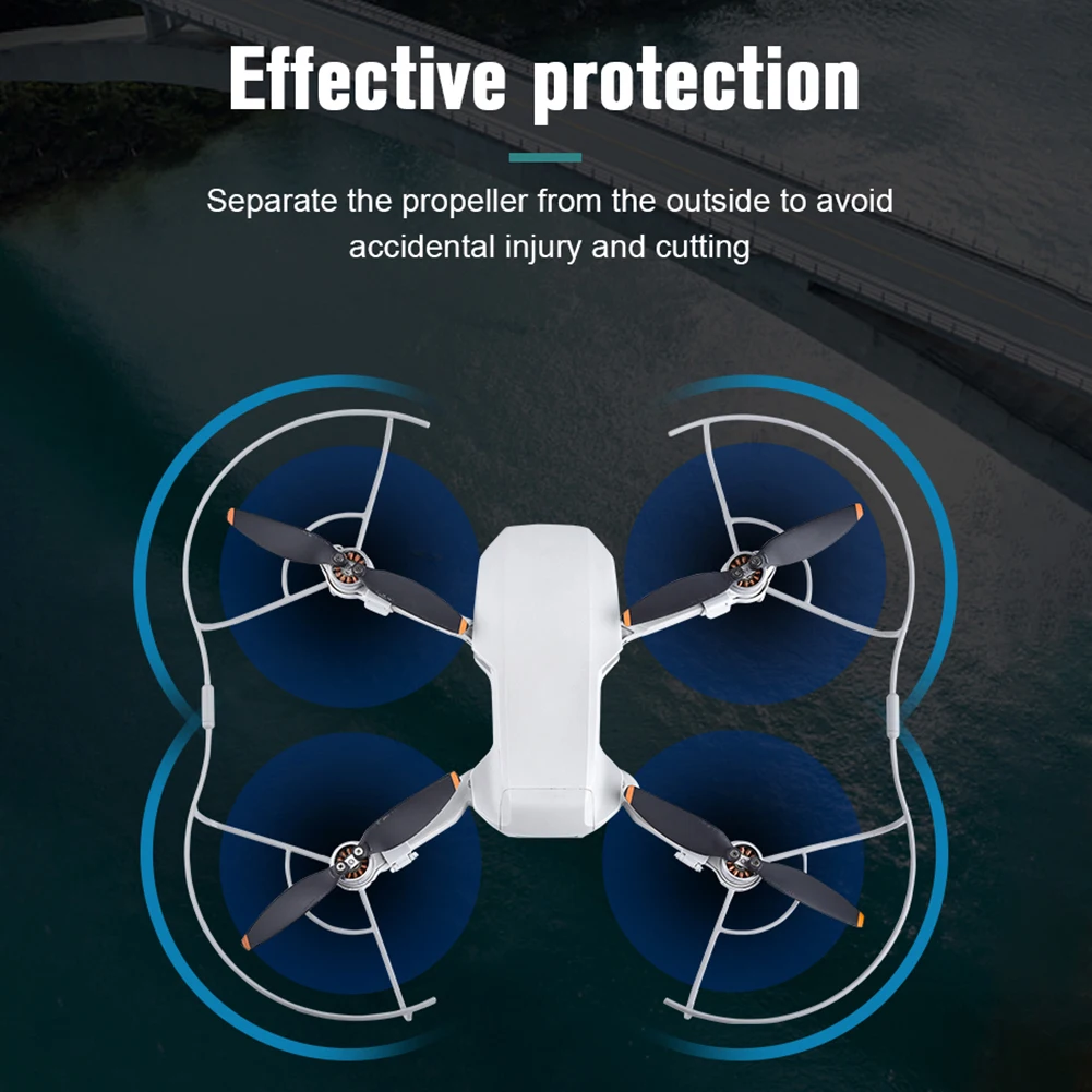 حلقات حماية لحماية الطائرة بدون طيار ملحقات حراس المروحة شفرات حماية لـ DJI Mini SE/Mini 2/Mavi