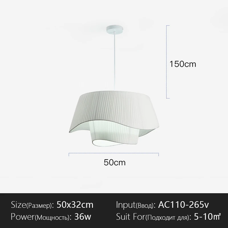 Denmark Designer Zijden Hanglamp Woonkamer Hotelhal Restaurant Hanglamp Woningdecoratie Led Verlichting Fabriek Directe Verkoop