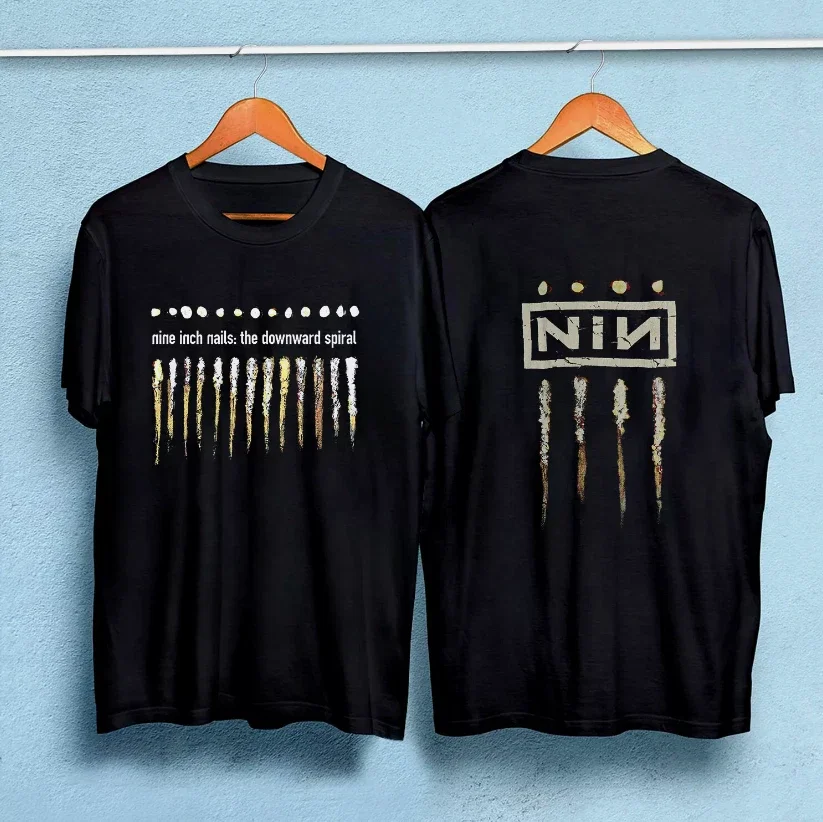 Summer New Nine Inch Nails T-shirts for Men Women Street Cotton T-shirts Street Men's T-Shirt Casual Crew Neck Unseix Top