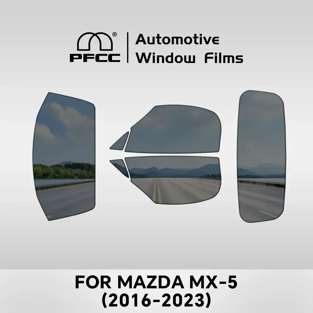 

PFCC For Mazda MX-5 2016-2023 Pre-Cut Car Window Privacy Tint Film Auto Sticker Foils Ceramic Solar UV Protector Film Stickers