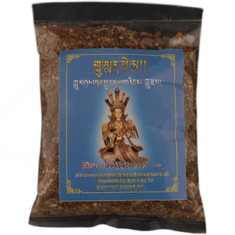 Planta de polvo tibetano natural de Nepal, suministro de humo de Dragon King, fragancia en polvo, barrera interior y purificación de eliminación de insectos, 55g