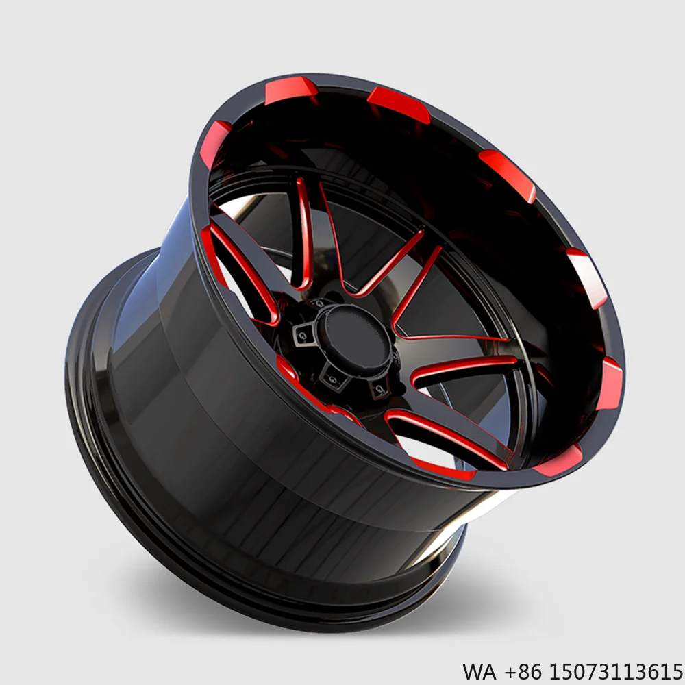 

20-22-дюймовые кованые внедорожные диски 12J с вогнутым дизайном, 8 спиц, отрицательный вылет -44 для Ford Ranger и Jeep