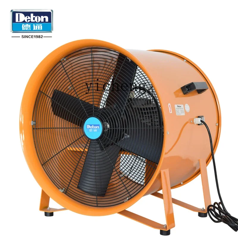 

ZK Portable Axial Fan Pipeline Tunnel Powerful Exhaust Ventilation Fan Industrial High Power Exhaust Fan